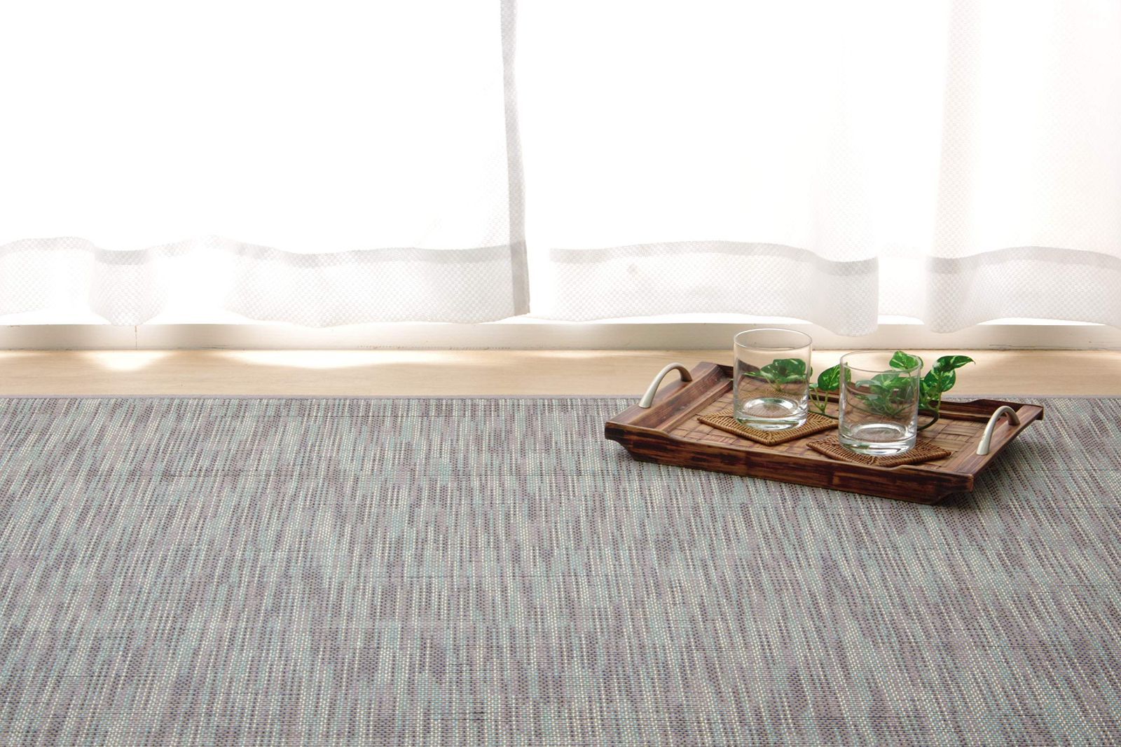 【大人気，お買い得】 【数量限定】『DXフォース』 ラグ グレー バンブー 約140×200cm 竹カーペット 5370450 イケヒコ・コーポレーション ラグ・カーペット