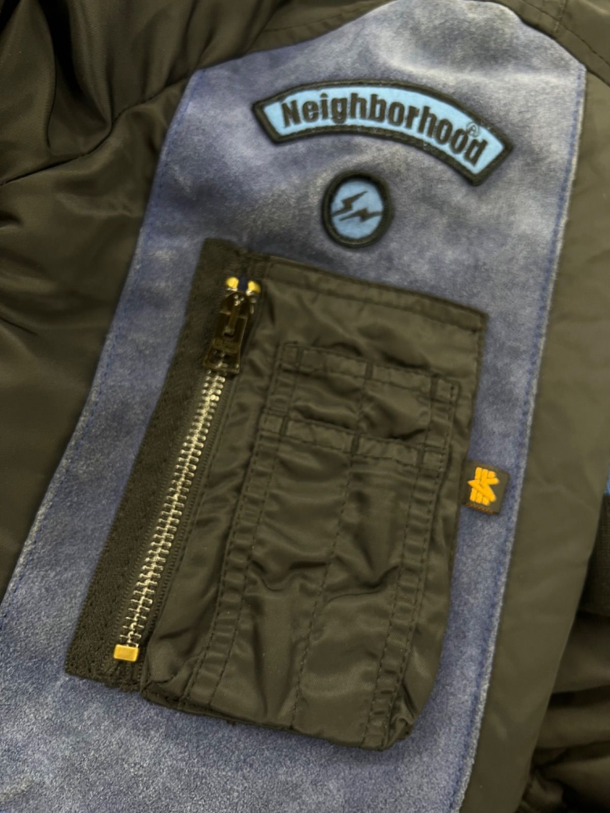 68.NEIGHBORHOOD × FRAGMENT × ALPHA トリプルコラボ MA-1【併売品