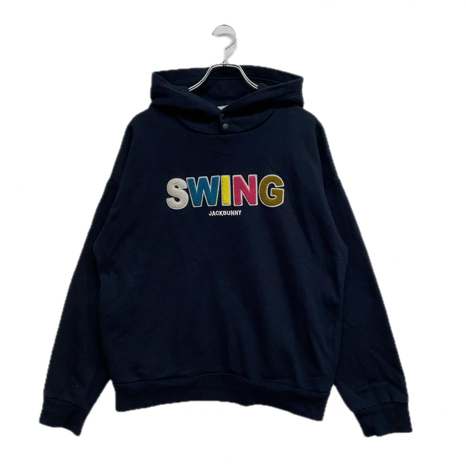 男女ok JACKBUNNY ネイビー 裏起毛 パーカー サイズ4 メンズ ジャック