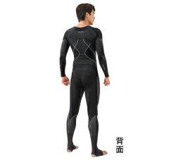 種類13 Lスリム 上半身 ハイネック長袖 DARWING セパレート メンズ コンプレッション インナーウェア 下半身 日よけグッズ ピクニック用品