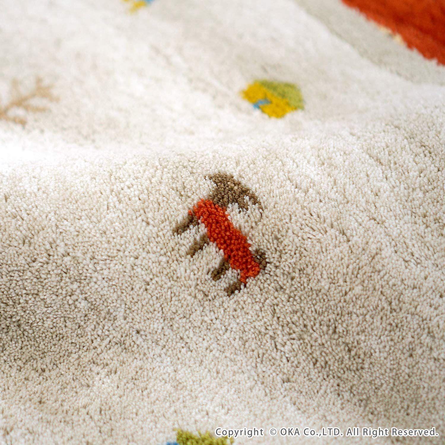 ベージュ ギャベ柄