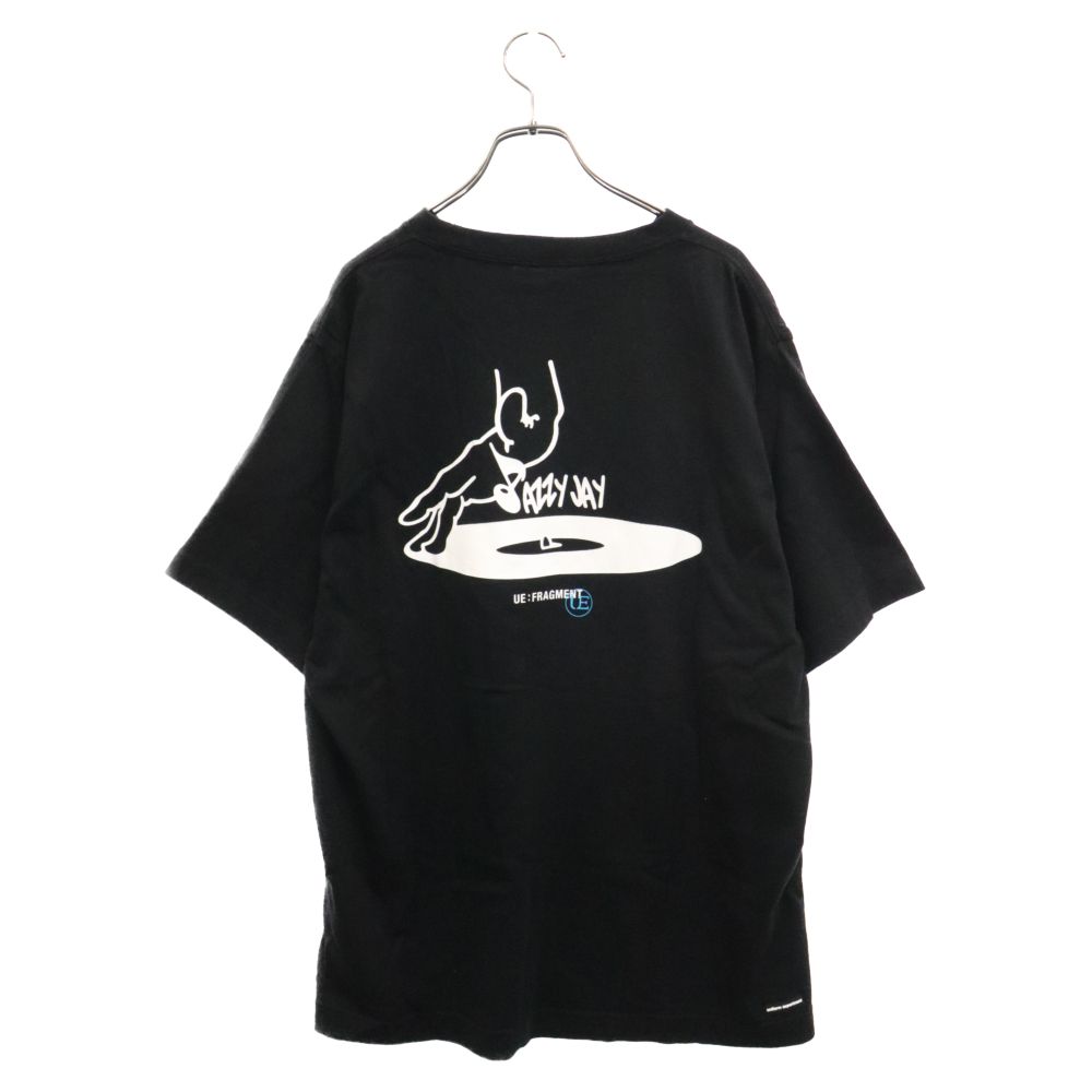 UNIFORM EXPERIMENT (ユニフォームエクスペリメント) 23SS ×fragment design JAZZY 5 WIDE TEE フラグメントデザイン ジャージー 5 ワイド 半袖Tシャツ ブラック UE-230004