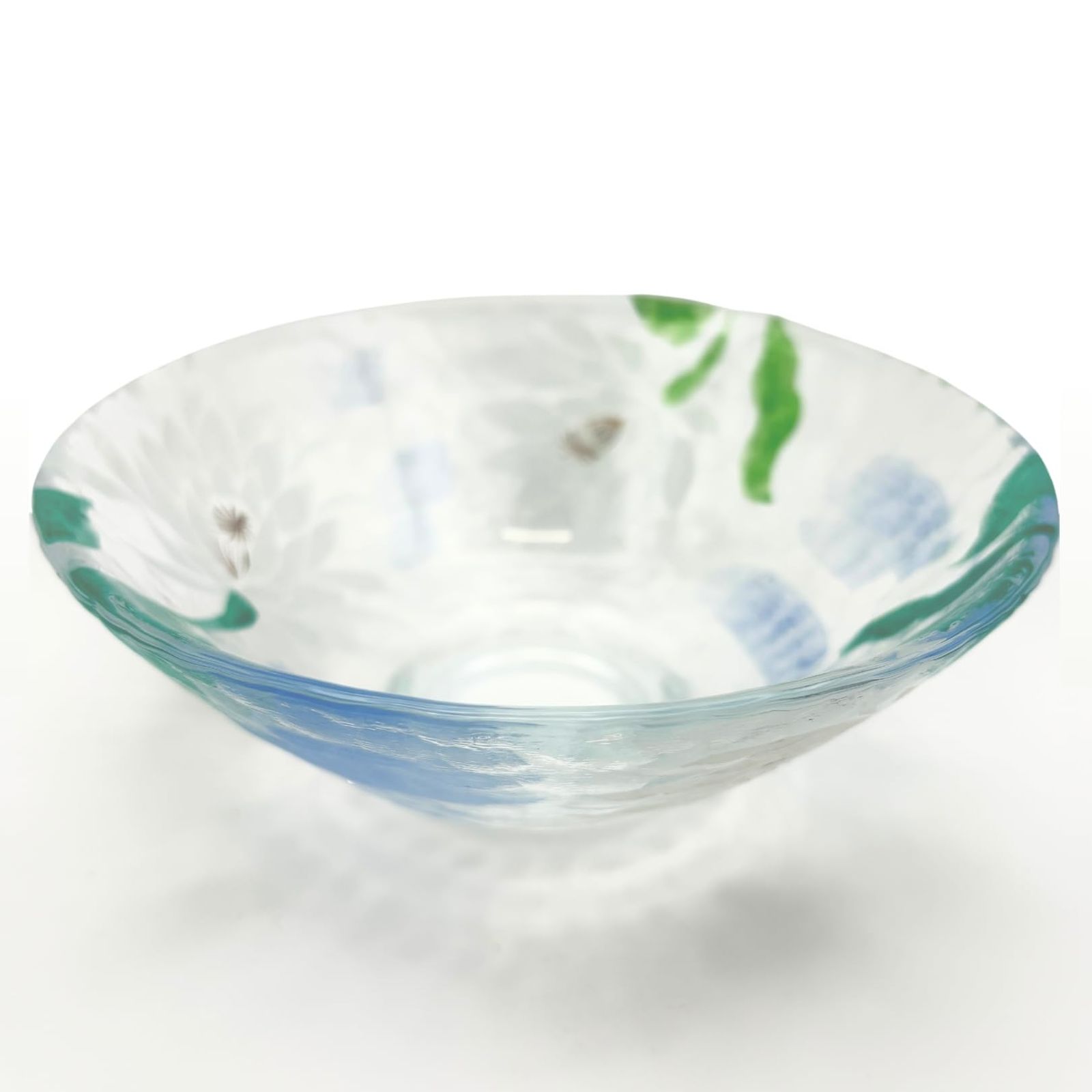 茶道具　ガラス　抹茶茶碗　平茶碗　今岡都作 茶器 茶道具 ガラス抹茶茶碗 硝子抹茶茶碗 ガラス 硝子 平茶碗