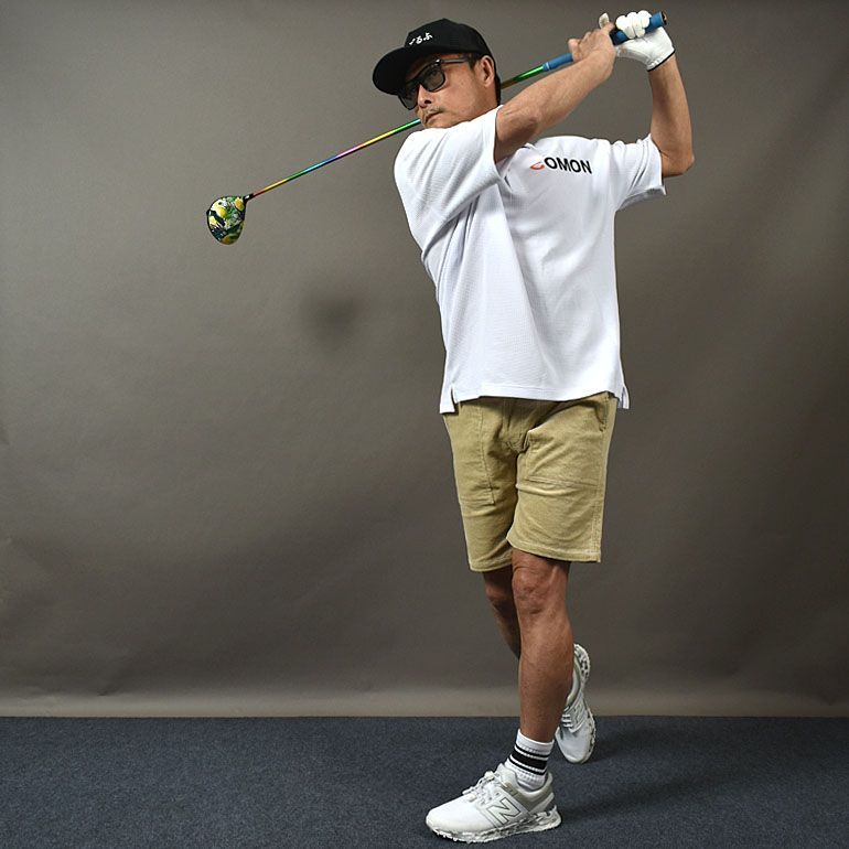 ランキング2025 新品【COMONGOLF/コモンゴルフ】ビッグシルエットワッフル素材 メンズウェア