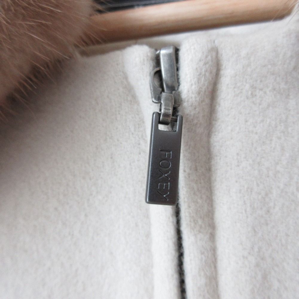 良品 FOXEY フォクシー パウダーショコラ ミンクファー カシミヤ