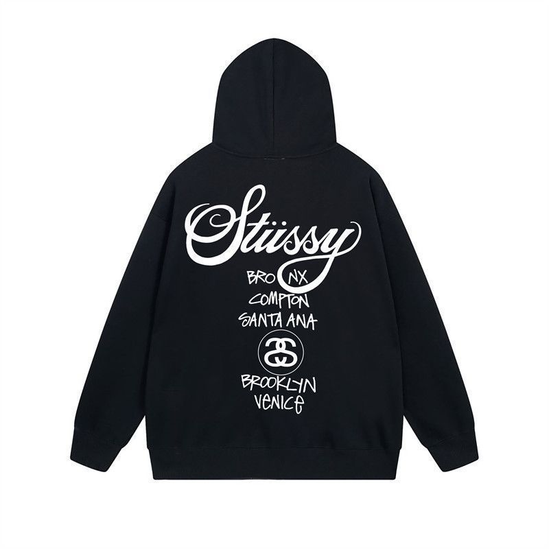 最終値下げ 大人気 STUSSY WORLD TOUR ZIP HOOD ステューシー スウェット パーカー ジップアップ ベーシックロゴ 6  色選択可能 - メルカリ