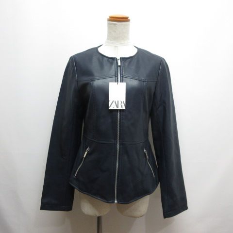 美品✨ZARA ザラ　ペプラムフェイクレザーブレザー　合皮　レザー　ライダース 美品✨ZARA ザラ ペプラムフェイクレザーブレザー 合皮 レザー