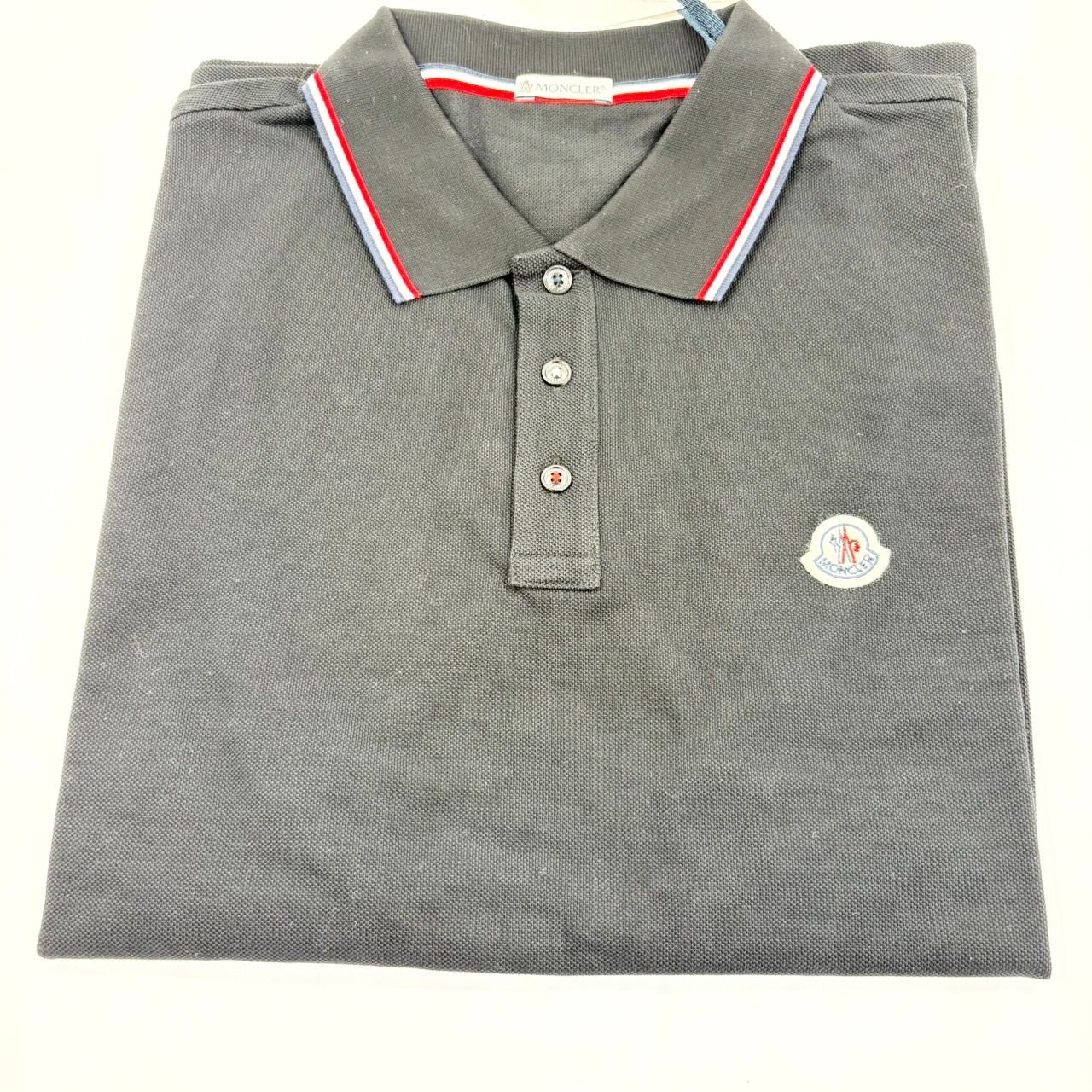 モンクレールのトリコロールポロシャツXL MONCLER〉色違いでもデザイン