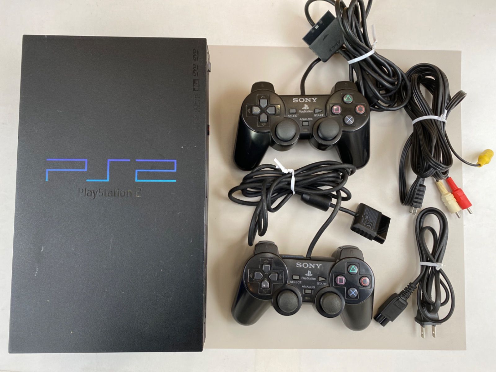PlayStation 2 (SCPH-39000)　本体 動作品　コントローラー２点