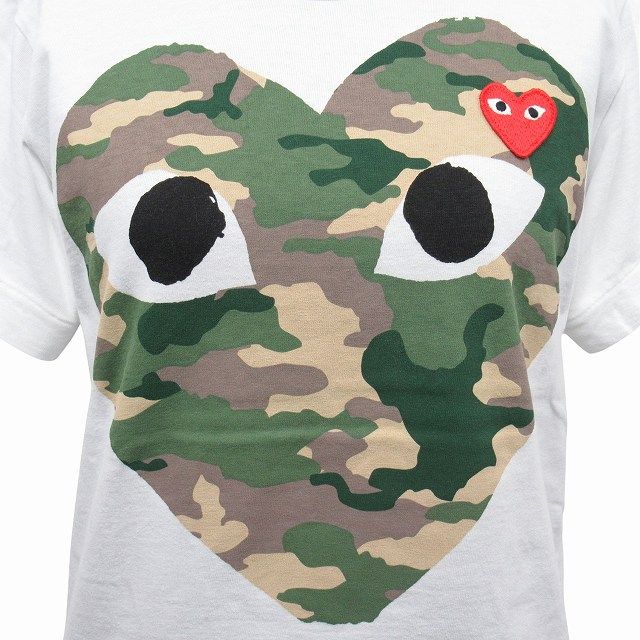 美品 プレイコムデギャルソン PLAY COMME des GARCONS カモフラ 迷彩