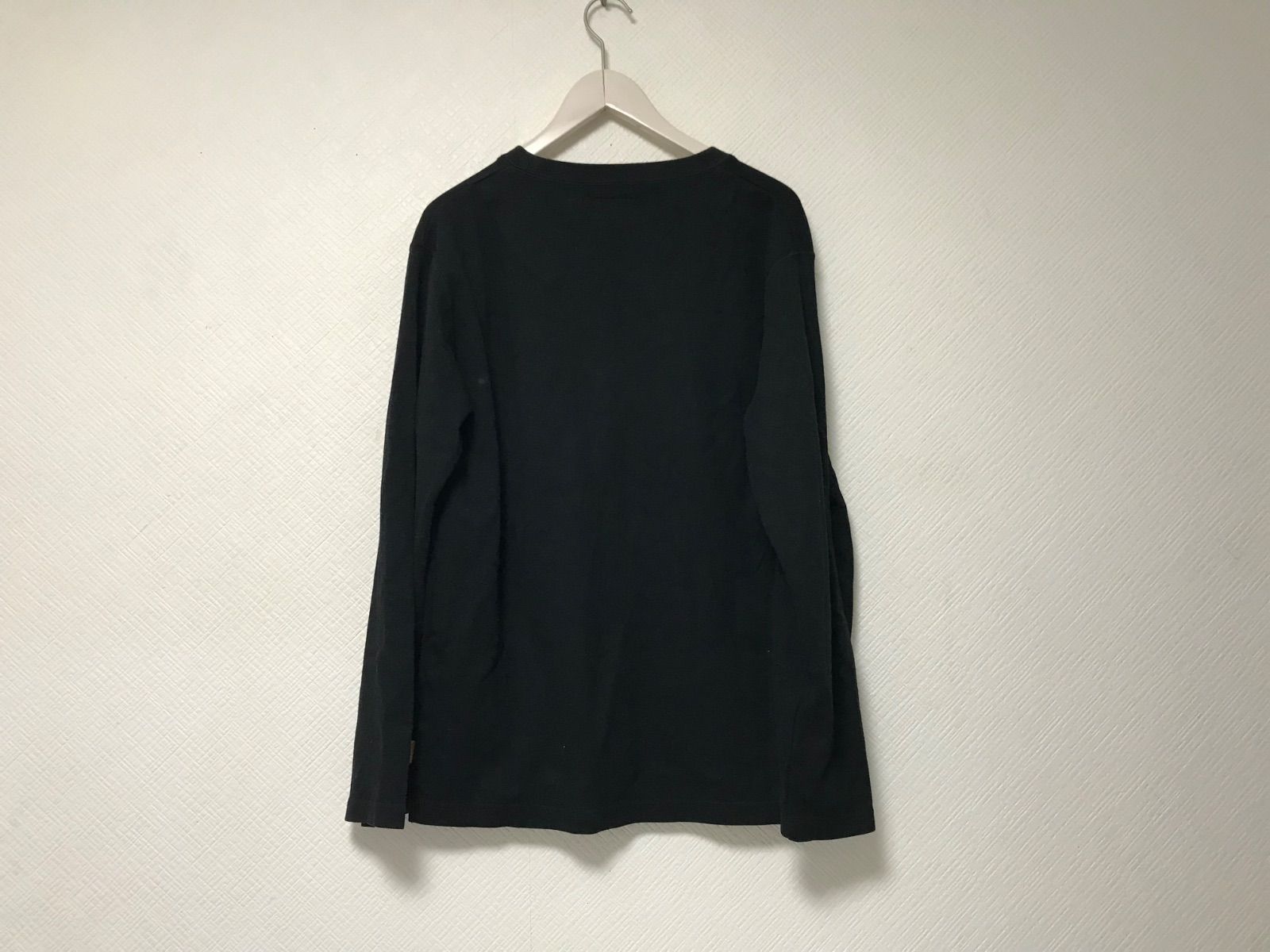 本物ネイバーフッドNEIGHTBORHOODコットンカーディガン長袖ロンTシャツメンズサーフミリタリーアメカジビジネススーツドレスストリートスケーターゴルフL黒ブラック