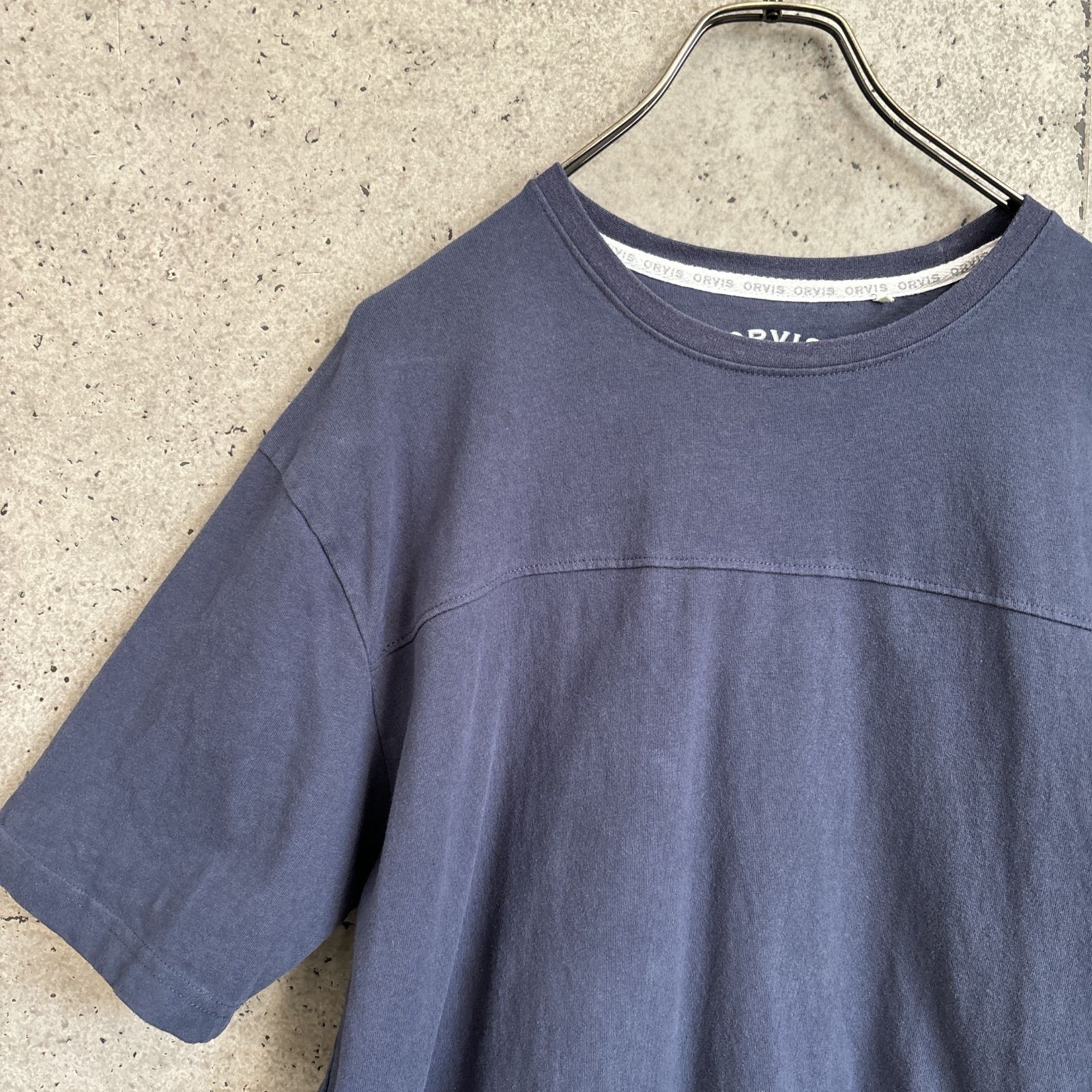USA【古着】Tシャツ メンズ ORVIS ネイビー 半袖 Mサイズ