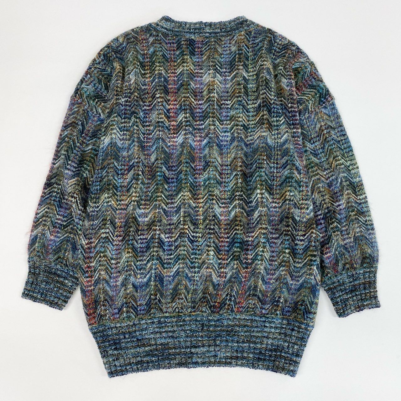 8j10 MISSONI ミッソーニ ミックスニット ニットセーター ロングスリーブ 72サイズ マルチ メンズu02t