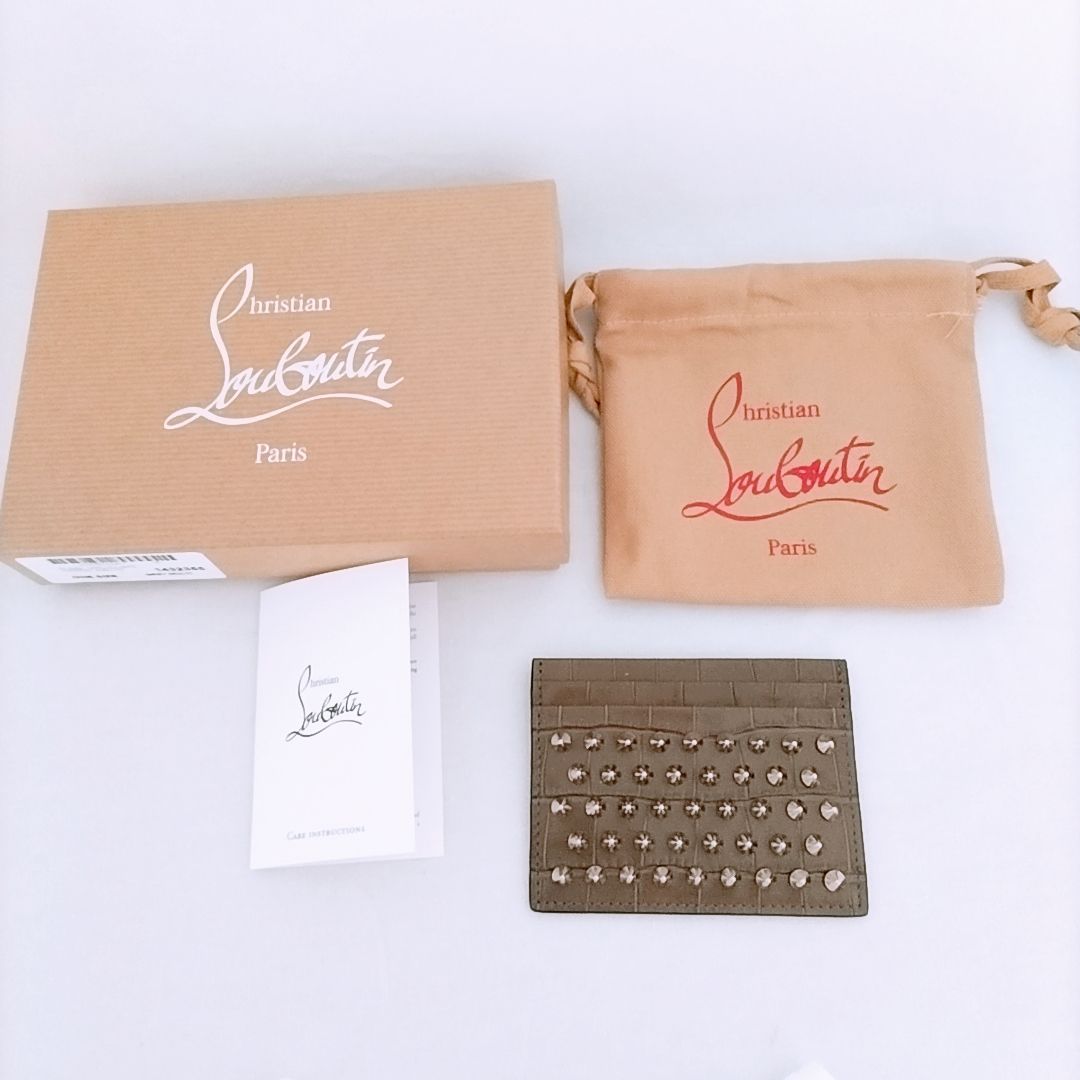 国内発送◆Christian Louboutin Kios カードホルダー ルブタン Kios Black Calf leather - Handbags - Christian Louboutin