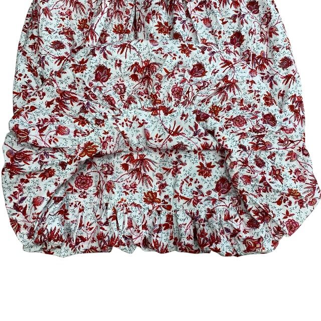 オーガニックコットンバブルスカート フラワープリント