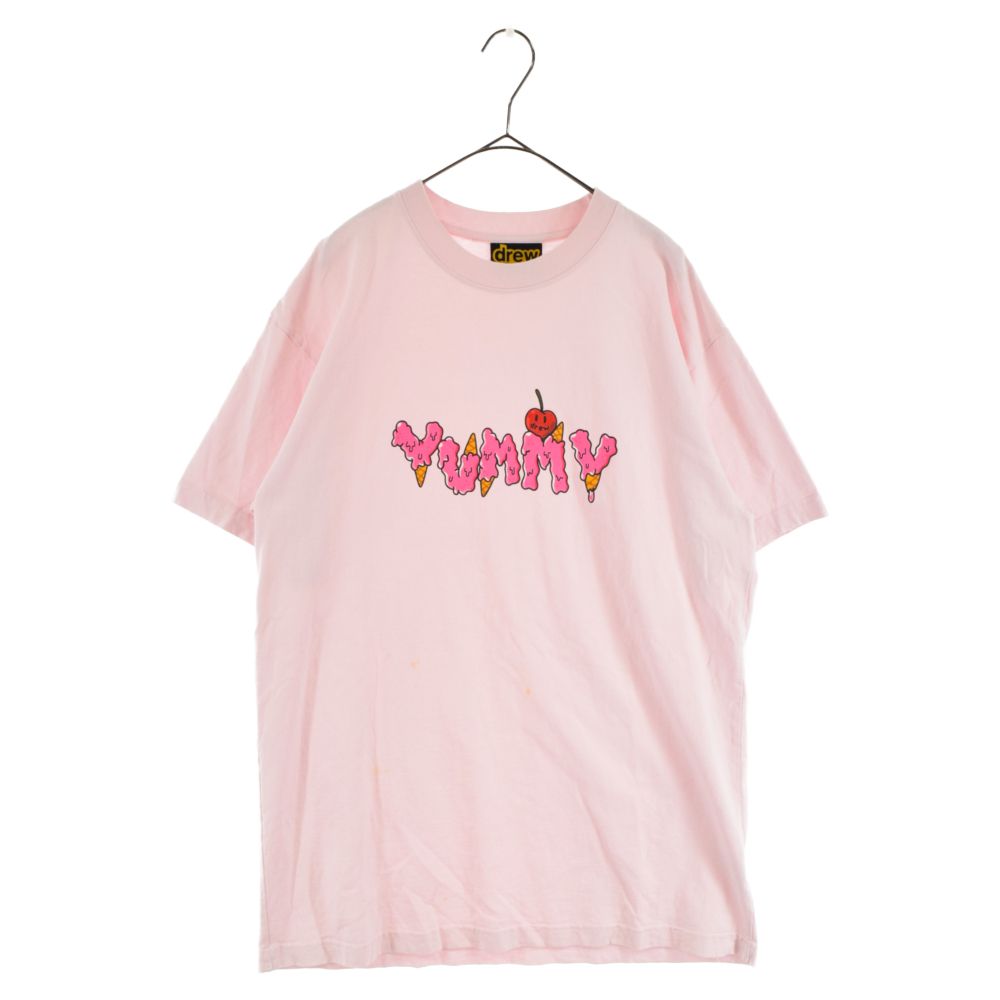 drew house (ドリューハウス) YUMMY PINK TEE ヤミー ロゴ 半袖Tシャツ ...