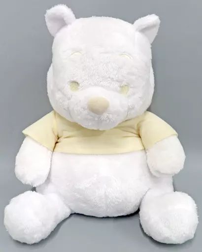 中古】ぬいぐるみ くまのプーさん 【MD】100thプラチナホワイト超BIG