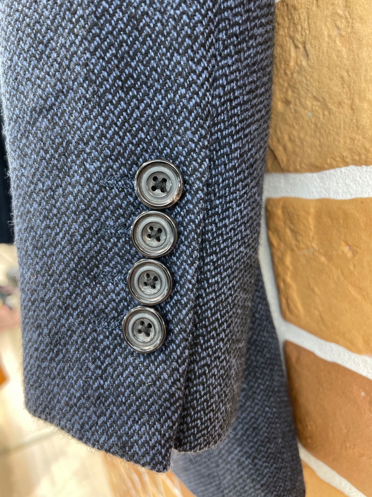 美品 BURBERRY LONDON バーバリーロンドン カシミヤ 2Bテーラード