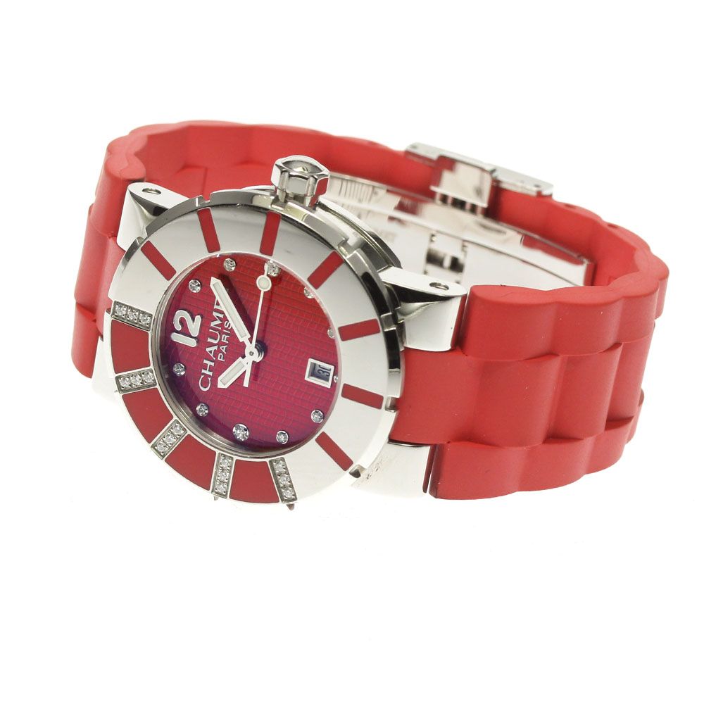美品 CHAUMET ショーメ ■ W1722Rー33R クラスワン 33mm クォーツ ダイヤ レッド 時計 ウォッチ□8D イク100 ショーメ クラスワン W1722R-33R | 時計・ブランド腕時計専門店 通販
