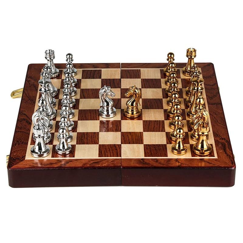 Amazon | 推薦 西洋棋 チェス盤 ぎょく 金属 チェスボード