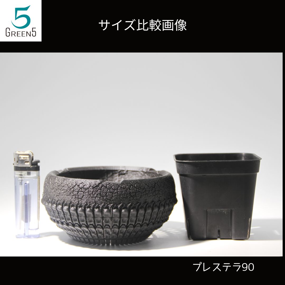 3Dプリント鉢 3Dプリンター鉢 作家鉢 植木鉢 浅鉢 Green5【ZARU301S