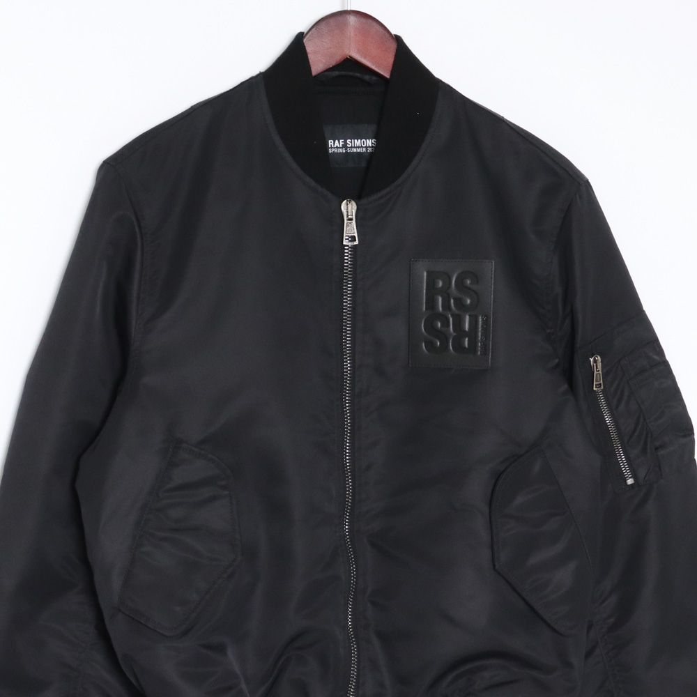 RAF SIMONS BOMBER JACKET サイズ34 ブラック - メルカリ