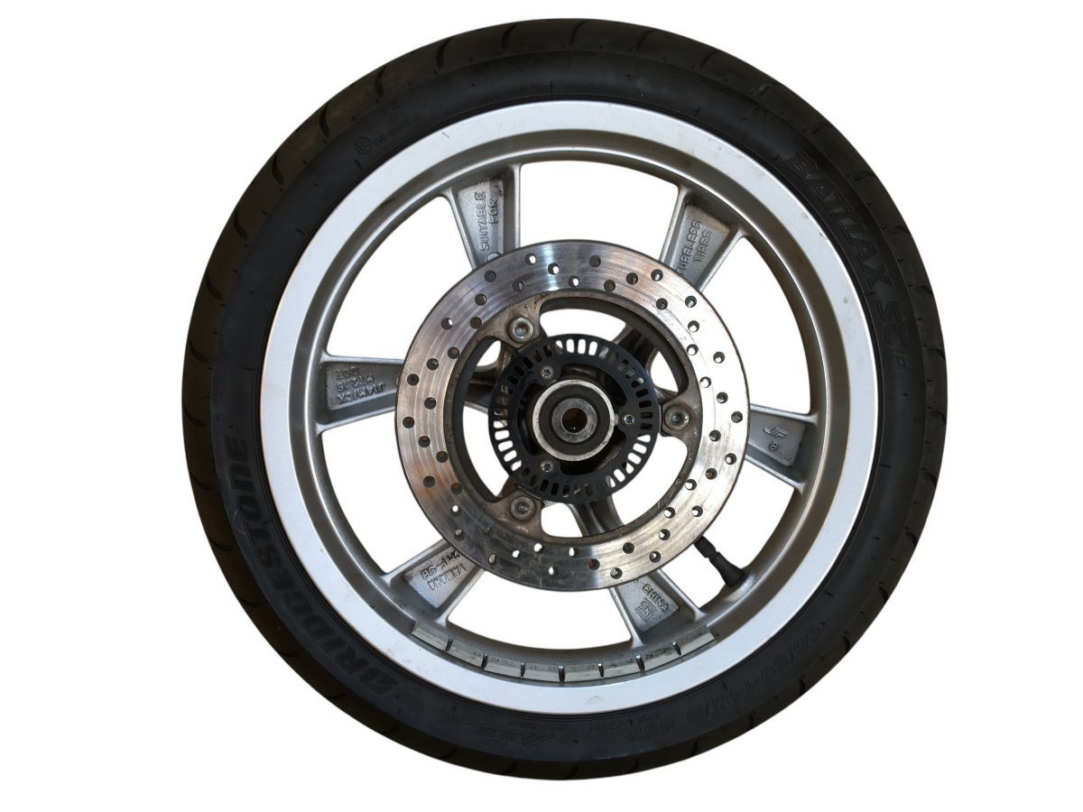 YAMAHA トリシティ125 SE82J フロントホイール ディスク付 レストア 組み換え 流用 ＯＨベースにも 振れ無し 2767-Z4357