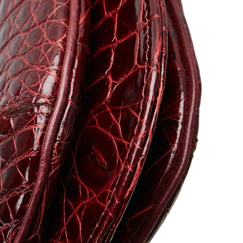 ALDO TORELLI アルドトレッリ クロコ型押し 斜め掛け ショルダーバッグ  