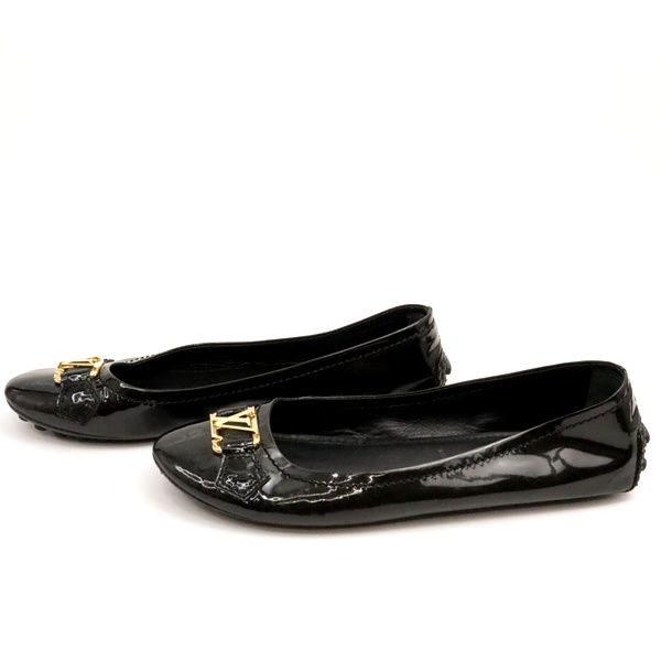 広尾店 ルイヴィトン Louis Vuitton ドライビング バレエシューズ M FA0098 ブラック パテント size 36 1 2 17427