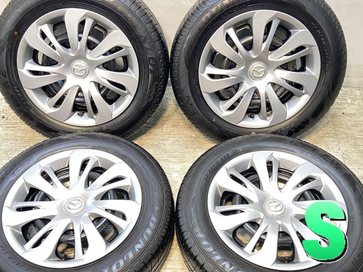 溝多い！ダンロップ　EC202 185/65R15 中古　4本セット DUNLOP 中古タイヤ サマータイヤ ホイールセット 4本セット 185