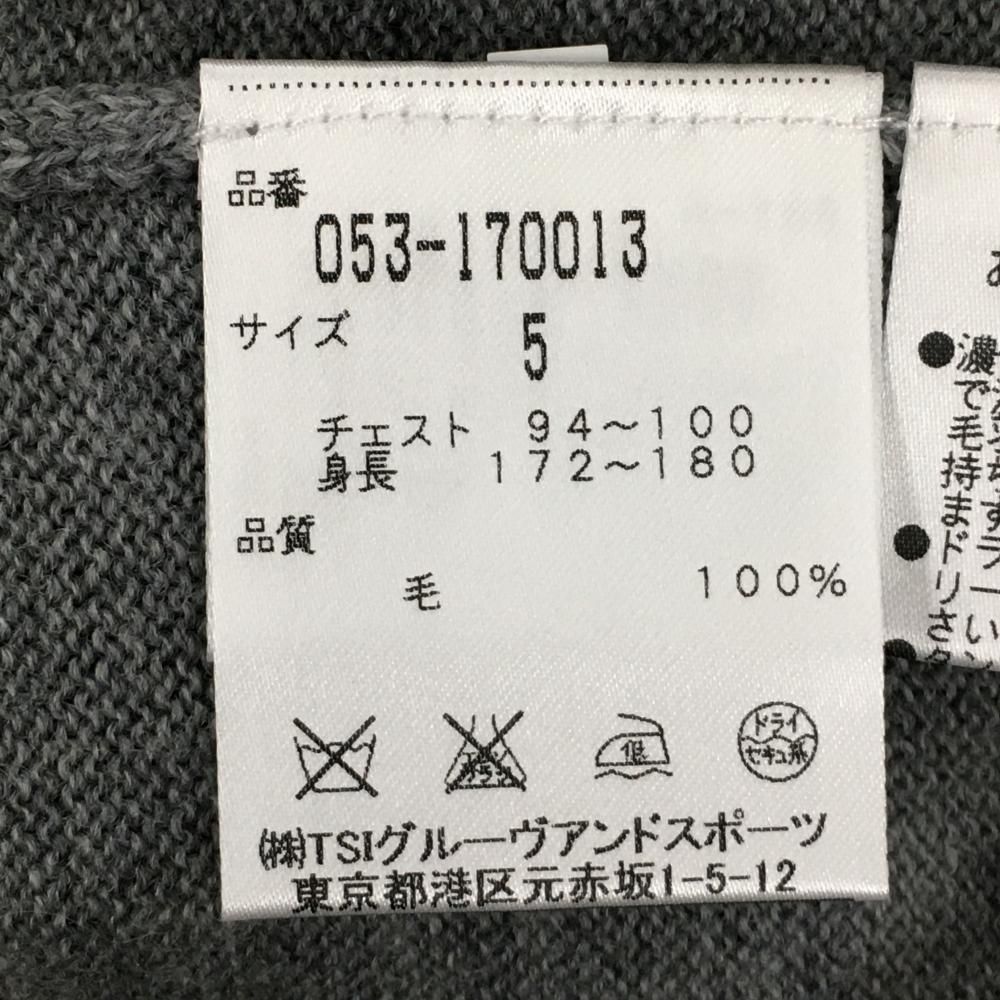 超美品】パーリーゲイツ セーター グレー 小売業者 刺しゅうワッペン