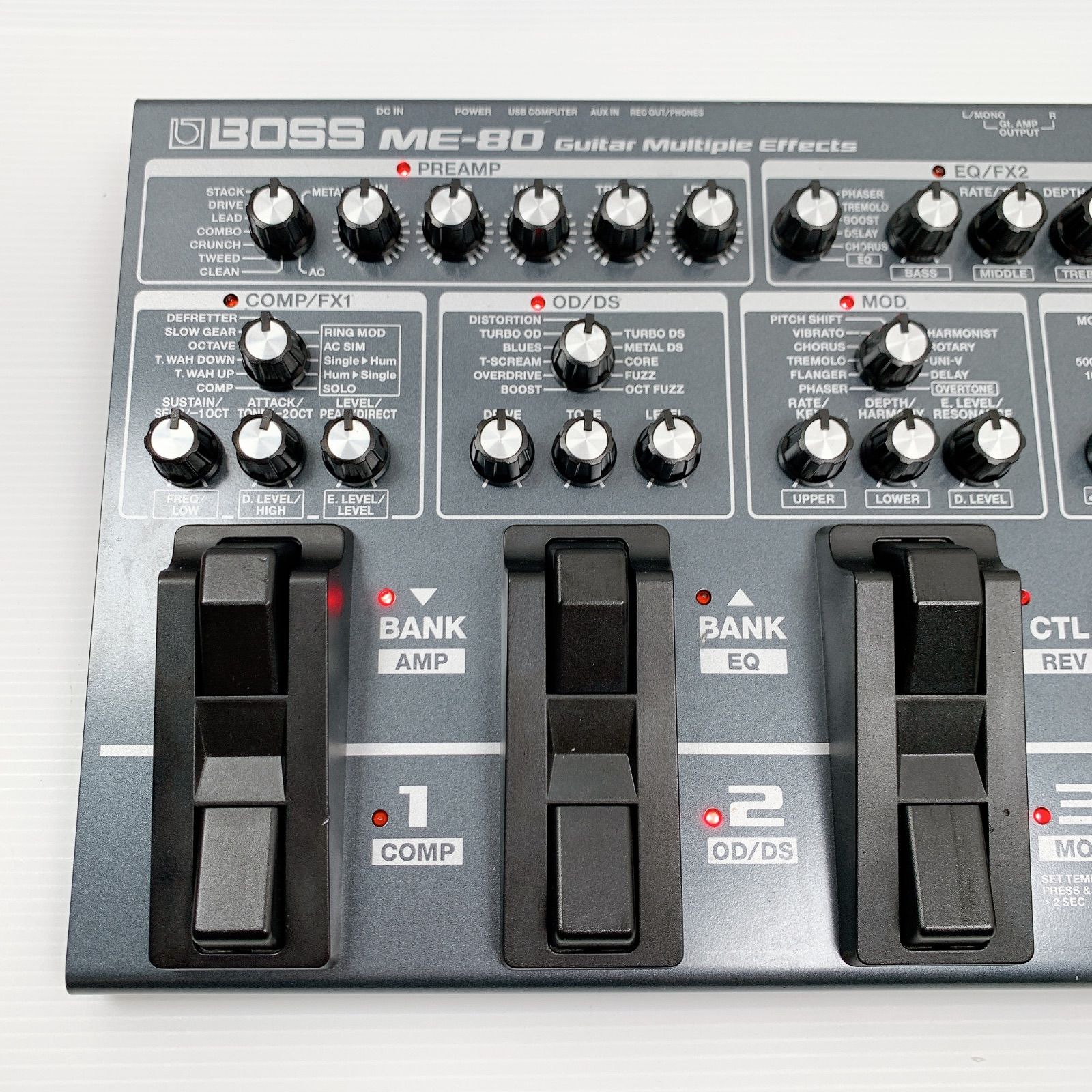 BOSS ME-80 マルチエフェクター美品エフェクターケース付属 BOSS ME-80 マルチエフェクター ギター用 エフェクター ボス