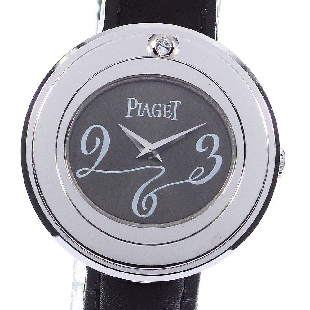 ピアジェ PIAGET P10275 ポセション K18WG 1Pダイヤ クォーツ 