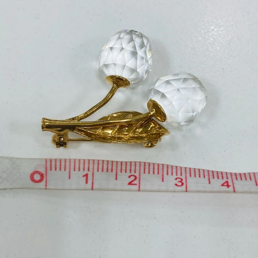 A【ブランドアクセサリー】Swarovski スワロフスキー ブローチ