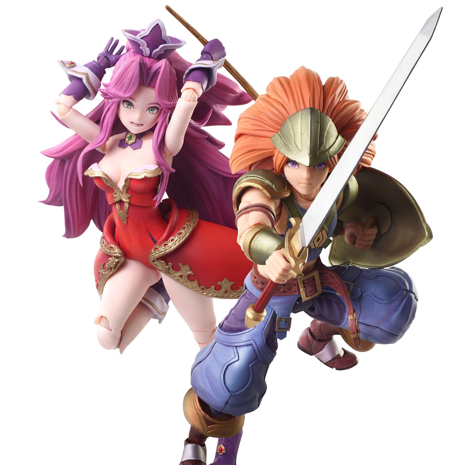 聖剣伝説3 トライアルズ オブ マナ ブリングアーツ デュランu0026アンジェラ PVC製 塗装済み可動フィギュア [デュランu0026アンジェラ]