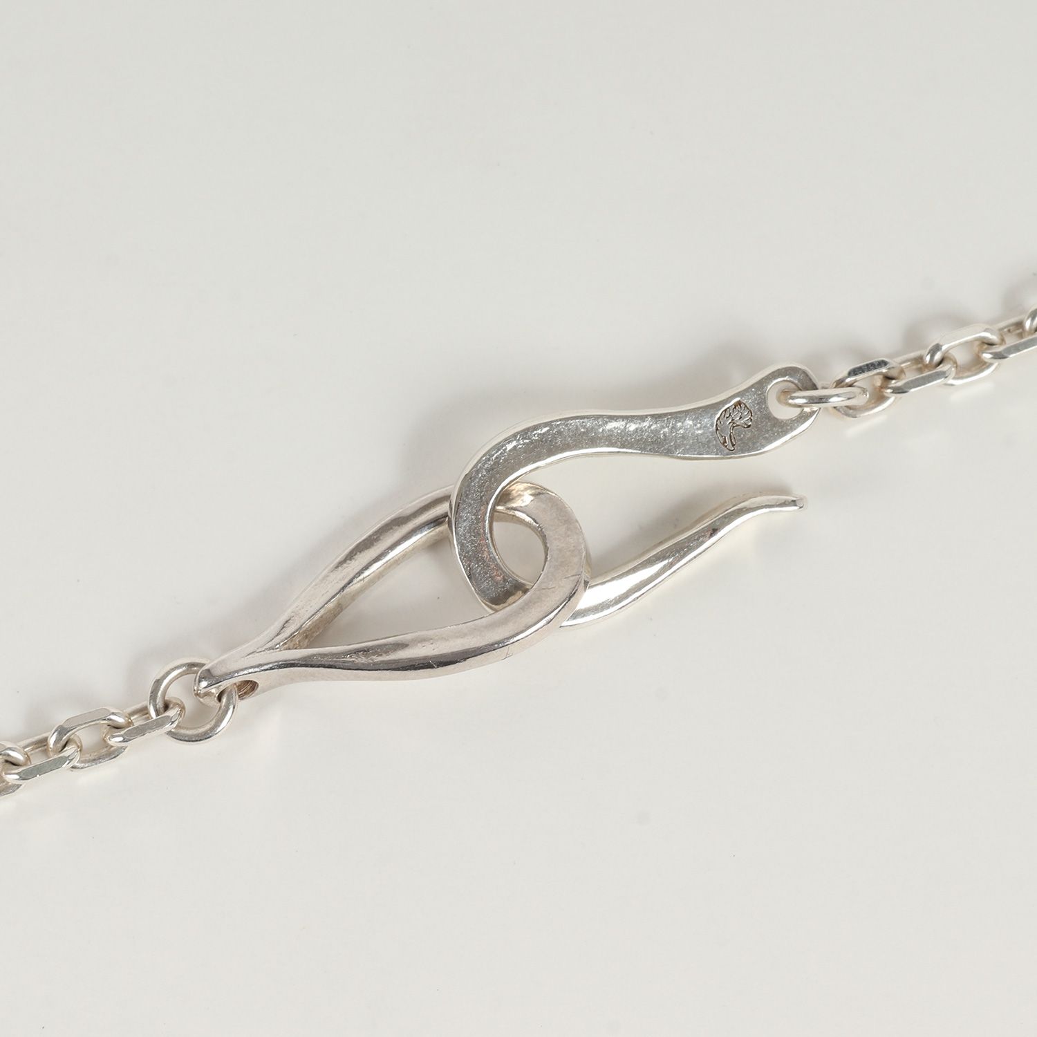 美品 LARRY SMITH ラリースミス サイズ:M-50cm シルバー チェーン  