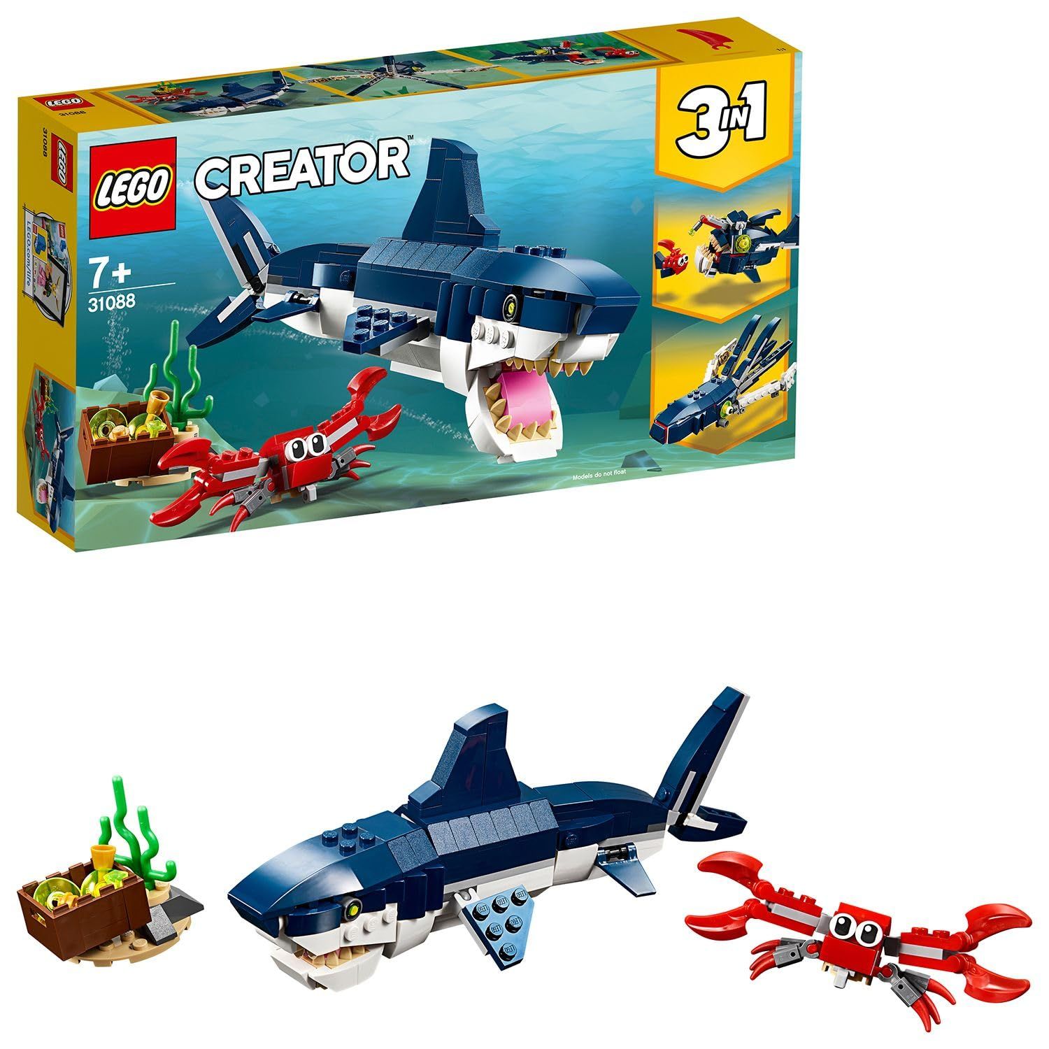 レゴ(LEGO) クリエイター 深海生物 31088 おもちゃ ブロック プレゼント 動物 どうぶつ 海 男の子 女の子 7歳以上 