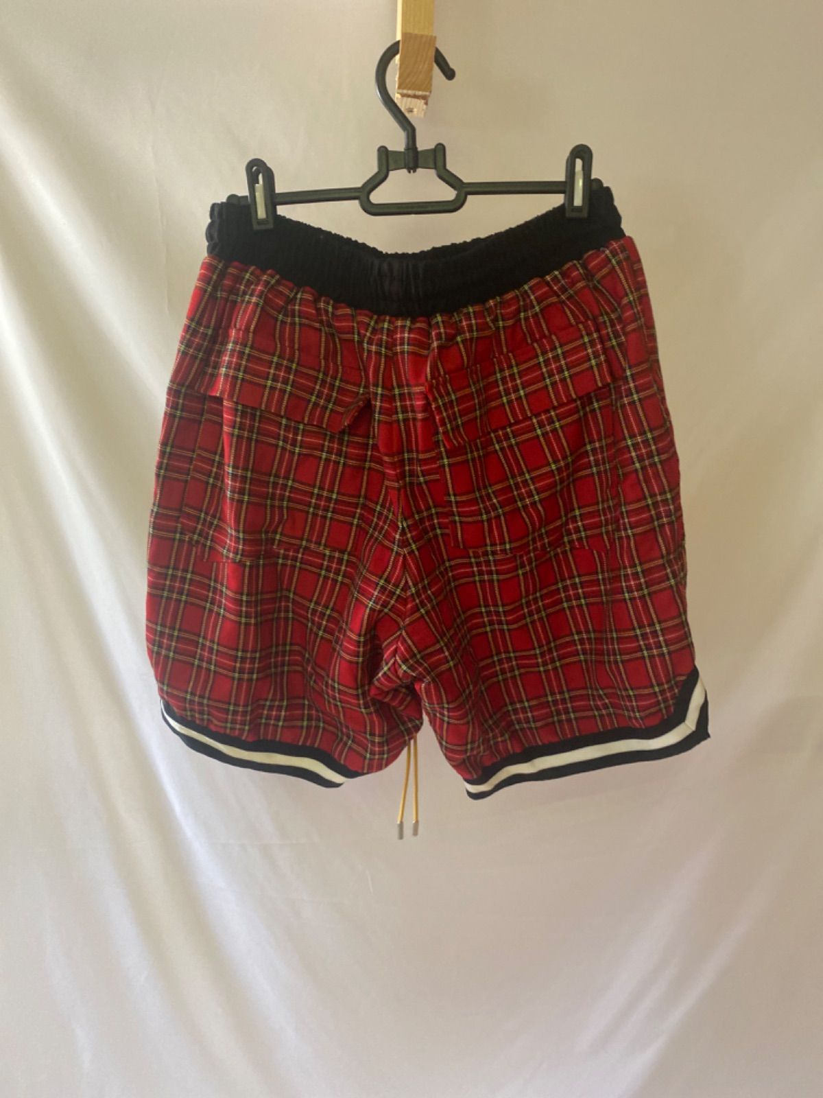 RHUDE バスケットパンツ プレイドショーツ ズボン - メルカリ