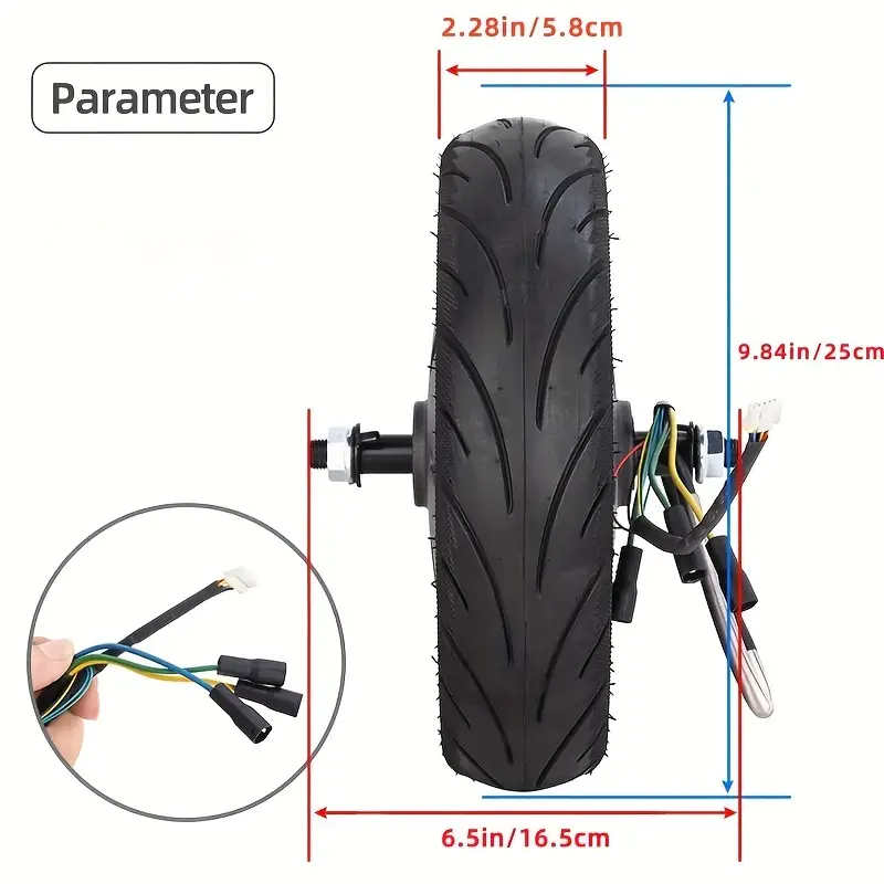 GLDYTIMES 25.4cm ハブモーター＆ソリッドタイヤキット セグウェイ ナインボット Max G30P/G30LP用 - パワードライブホイール、フロント＆リア、チューブレス、アルミニウム合金