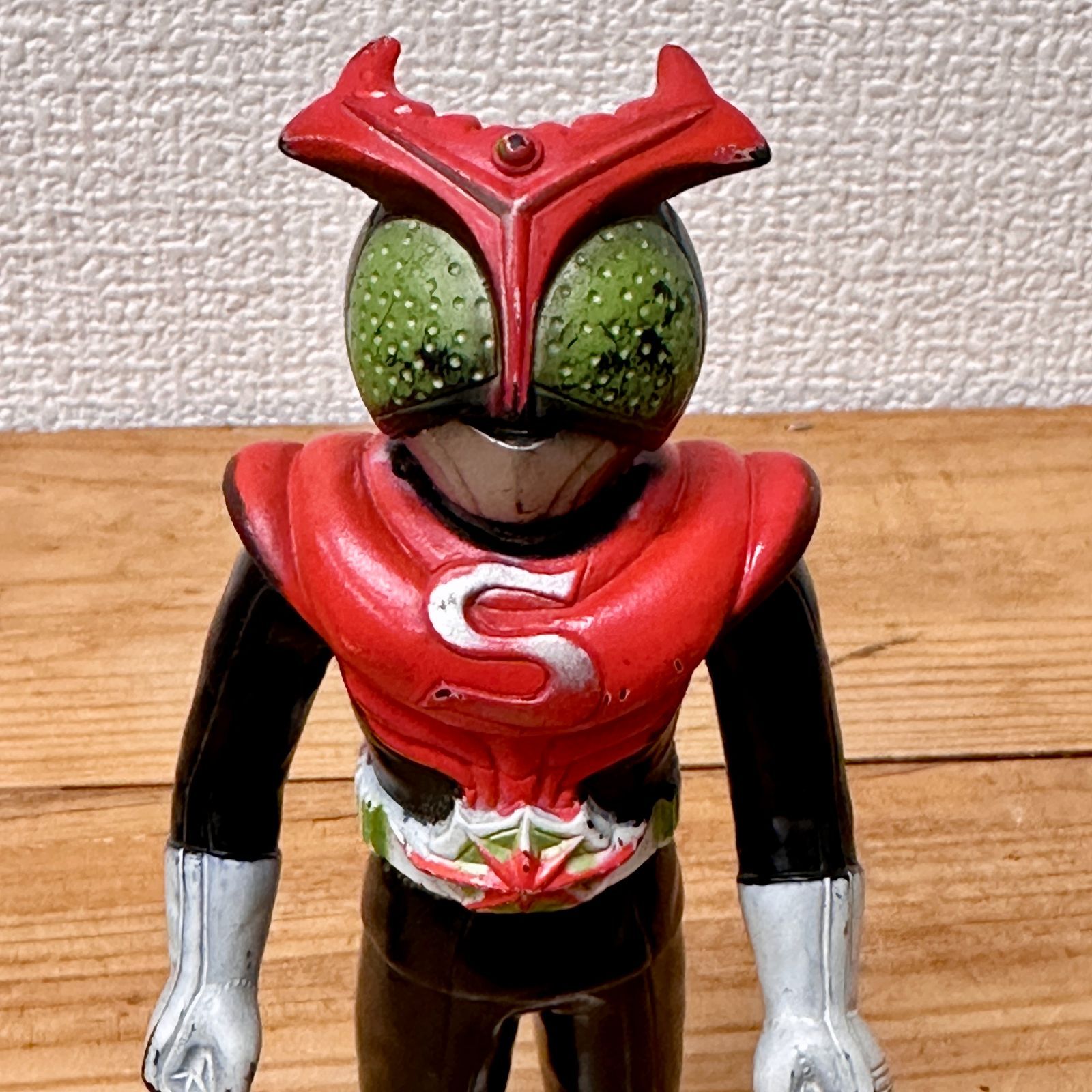 【希少品】ポピー 仮面ライダーストロンガー ソフビ 体長約13.5cm 当時物 昭和レトロ