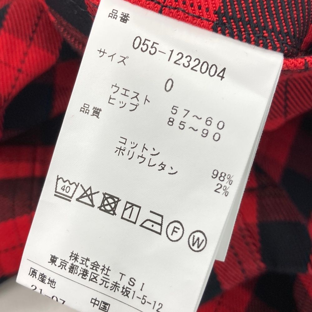 サイズ 0 PEARLY GATES パーリーゲイツ 055-1232004 ショートパンツ チェック柄 レッド系 240101528514 ゴルフウェア レディース ストスト LLC-HASEGAWATOSO_COM