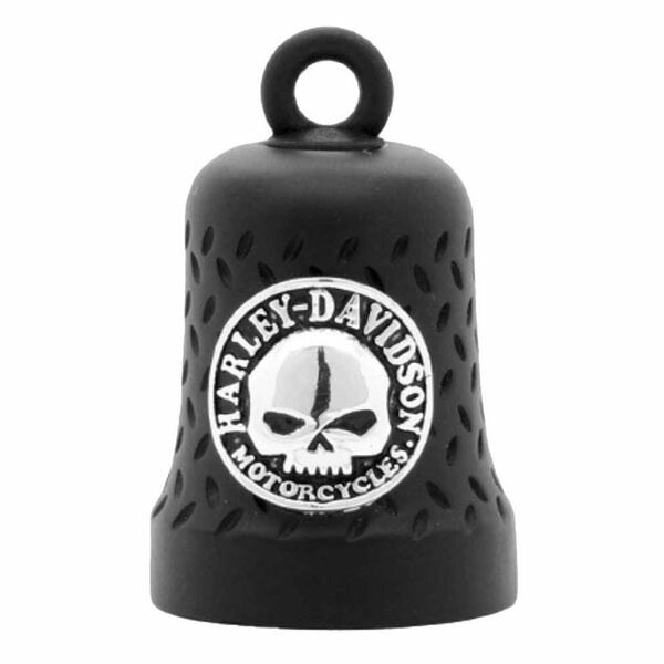 Harley-Davidson ハーレーダビッドソン ガーディアンベル ウィリーGスカル ダイヤモンドプレート バー＆シールド バイク用 ライドベル マットブラック