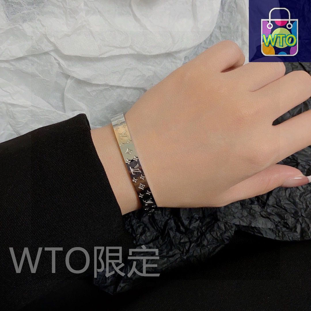 LV プリントレザーブレスレット??ルイ・ヴィトン-WTO輸入2