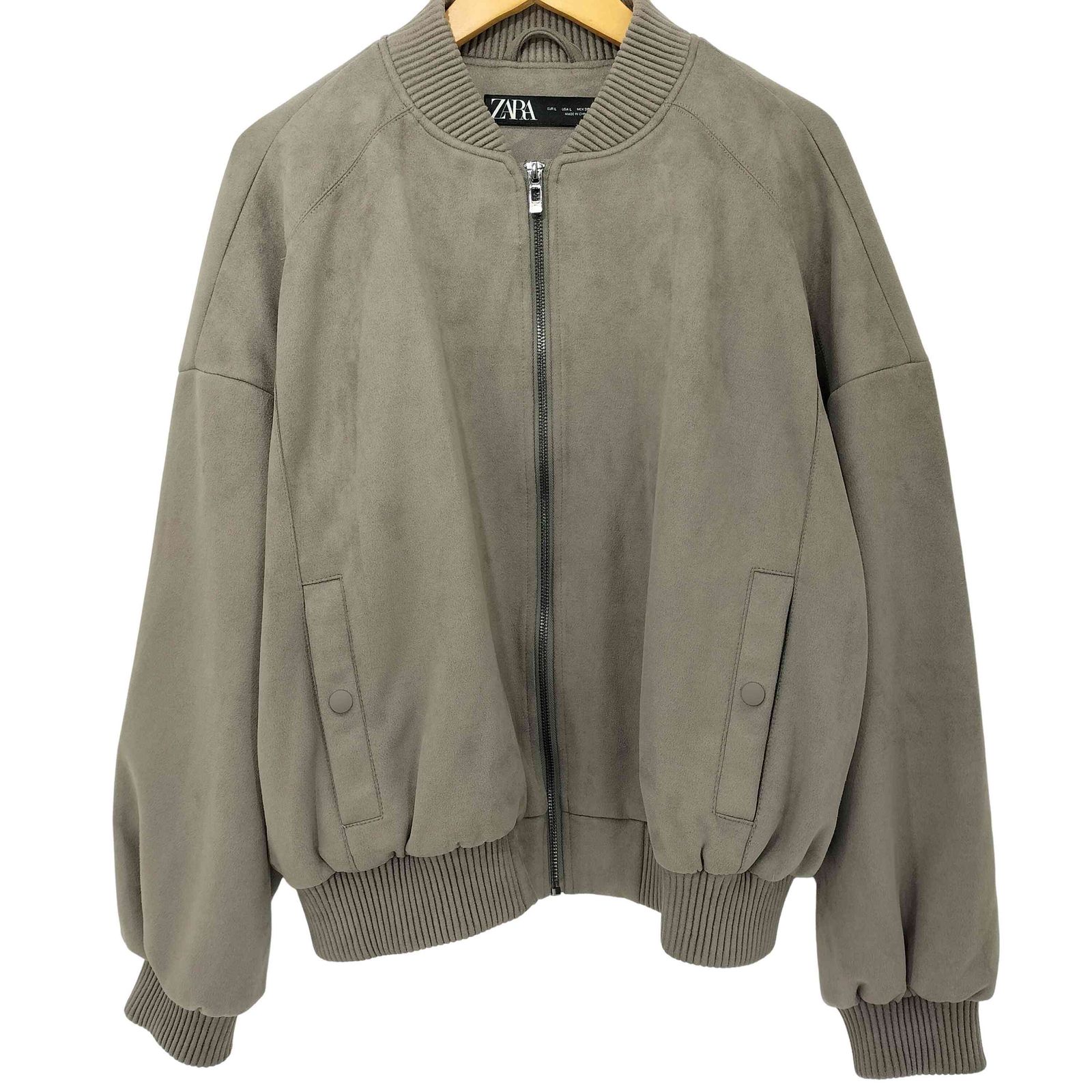 【完売品】ZARA ザラ⭐︎スエード調ボンバージャケット ZARA】スエード調ボンバージャケット 4344/655/716 (ZARA/ジャケット