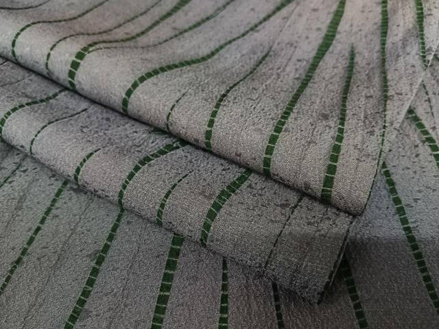 平和屋着物○上質な小紋 絞り 変わり縞 暈し染め やまと誂製