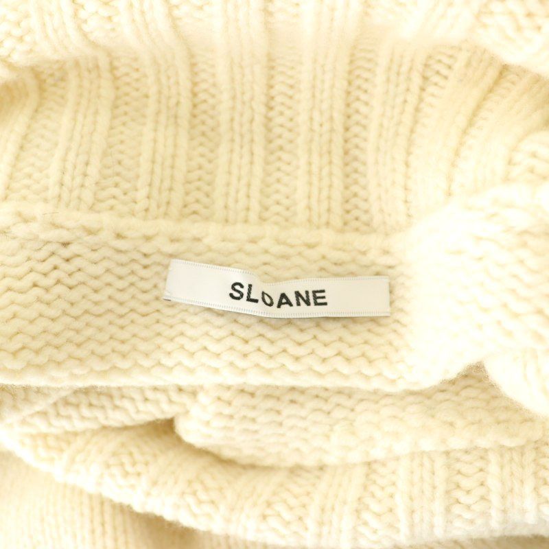 スローン SLOANE 3G ジーロンラム×カシミヤ ドロップショルダー ニット