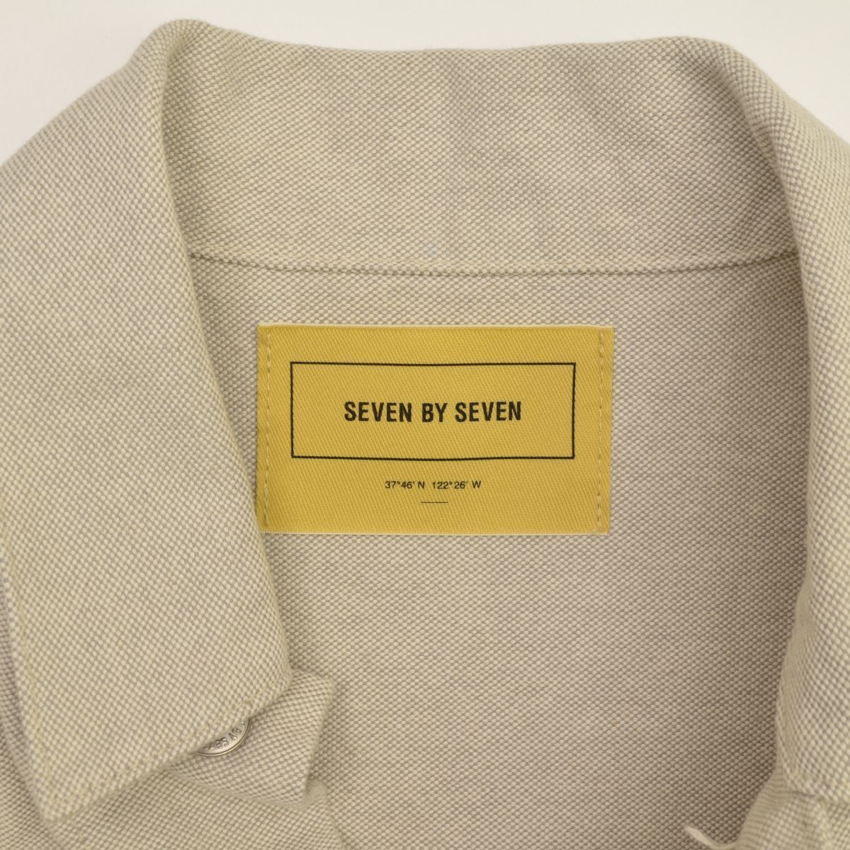 7×7/SEVENBYSEVEN】22SS 800-2125019 1ST TYPE JACKET Tバックコットン 