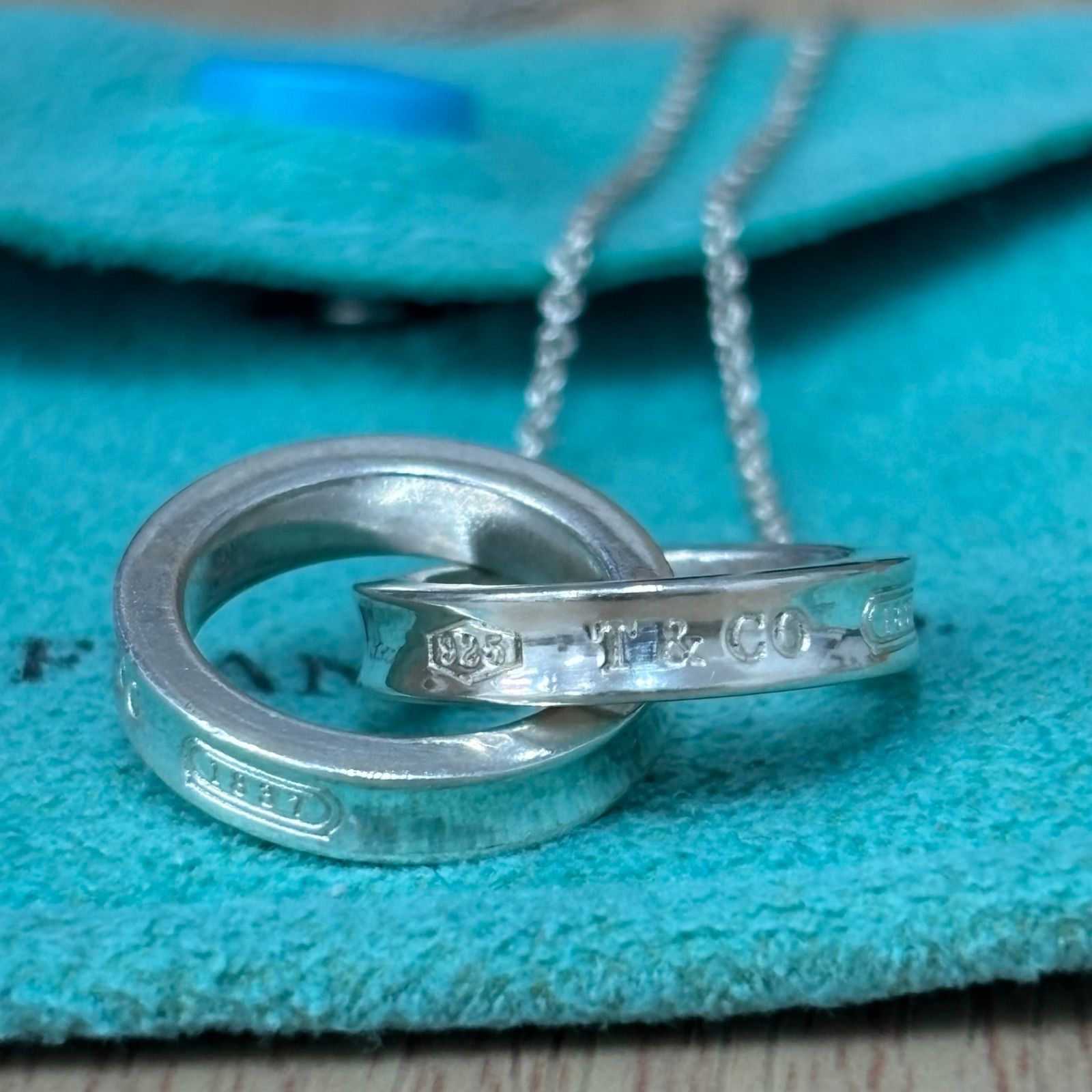 TIFFANY ティファニー ダブルサークル シルバーネックレス