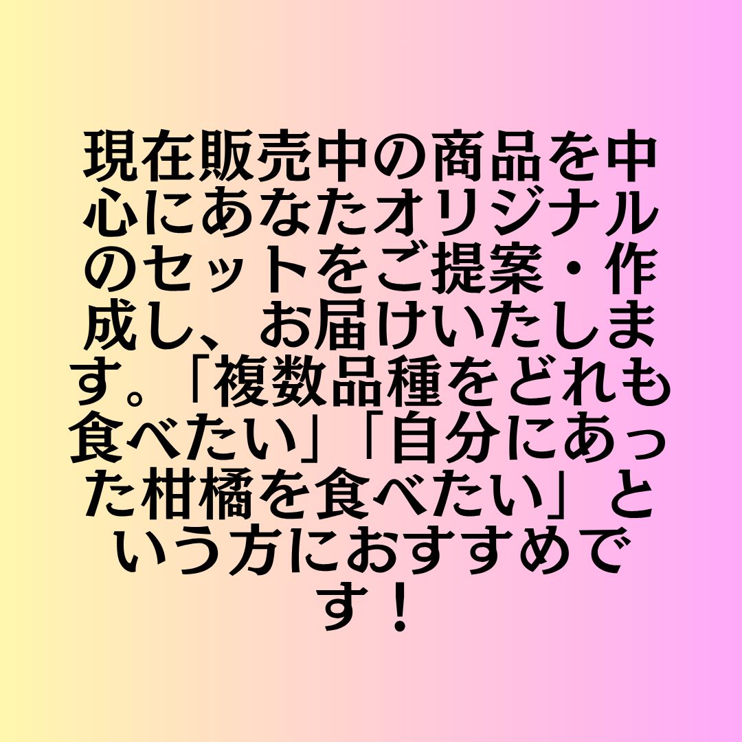 オーダーメイド柑橘食べくらべ3つ星セット