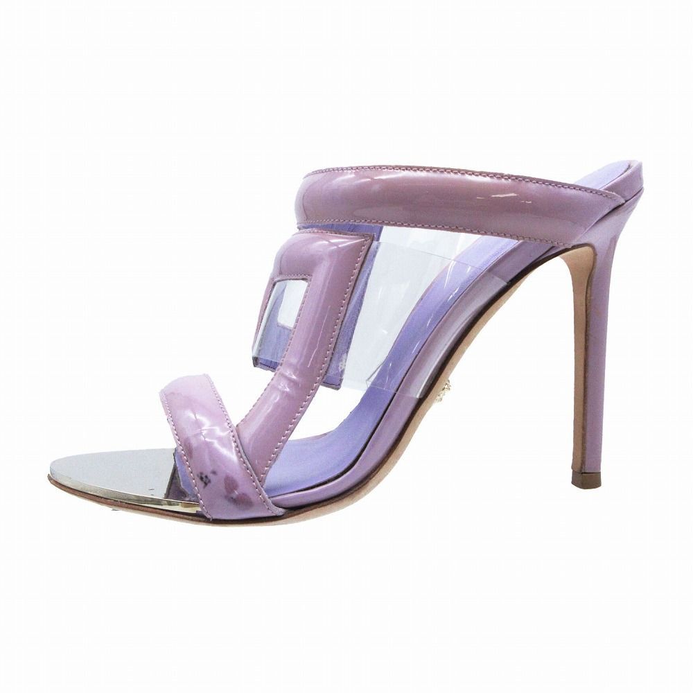 VERSACE ヴェルサーチ サンダル エナメル クリア メデューサ グルカ